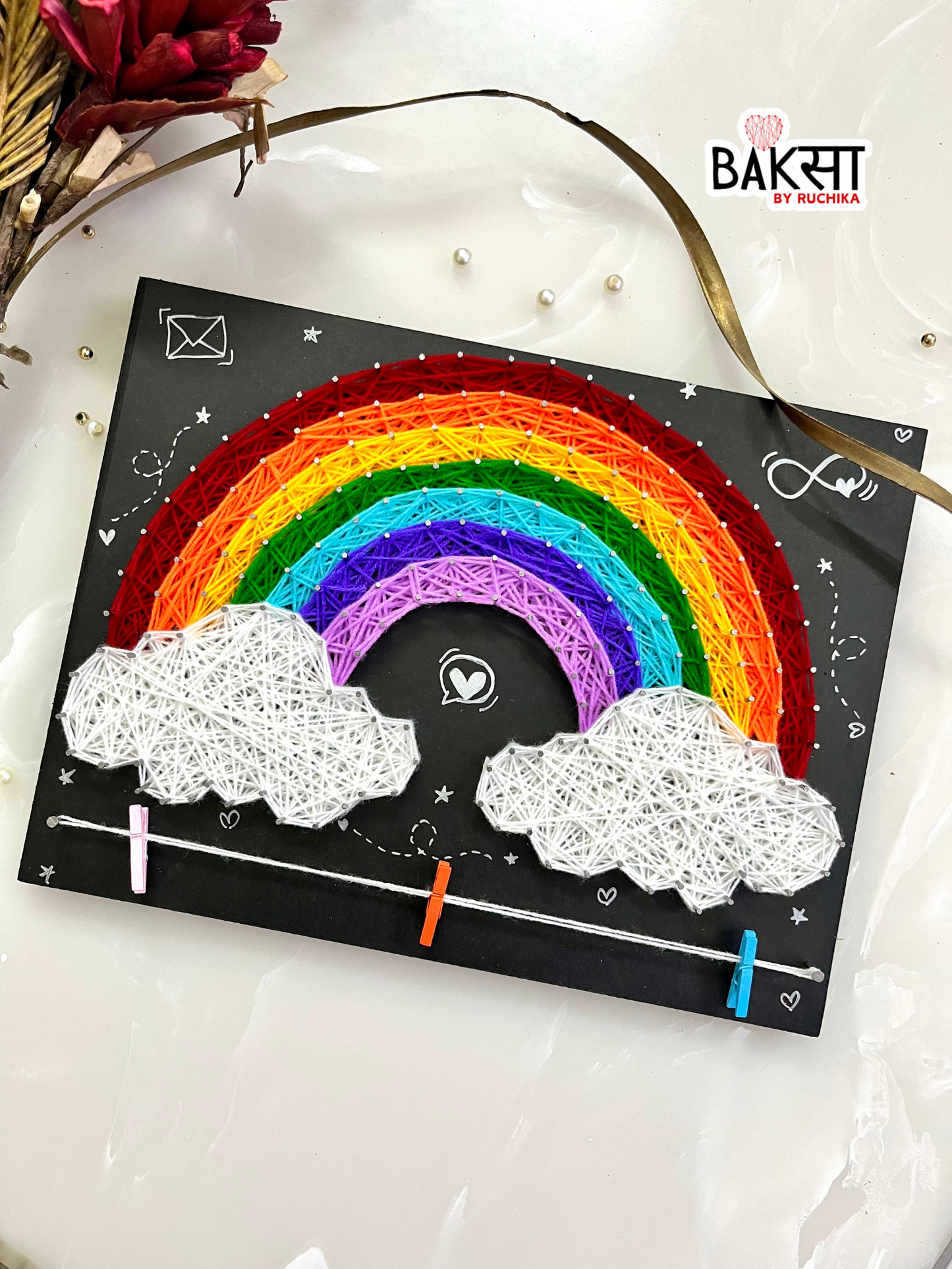 Rainbow String Art