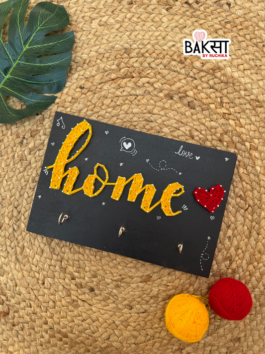 housewarming gift, home keychain, keychain holder, home string art, gifts for house warming