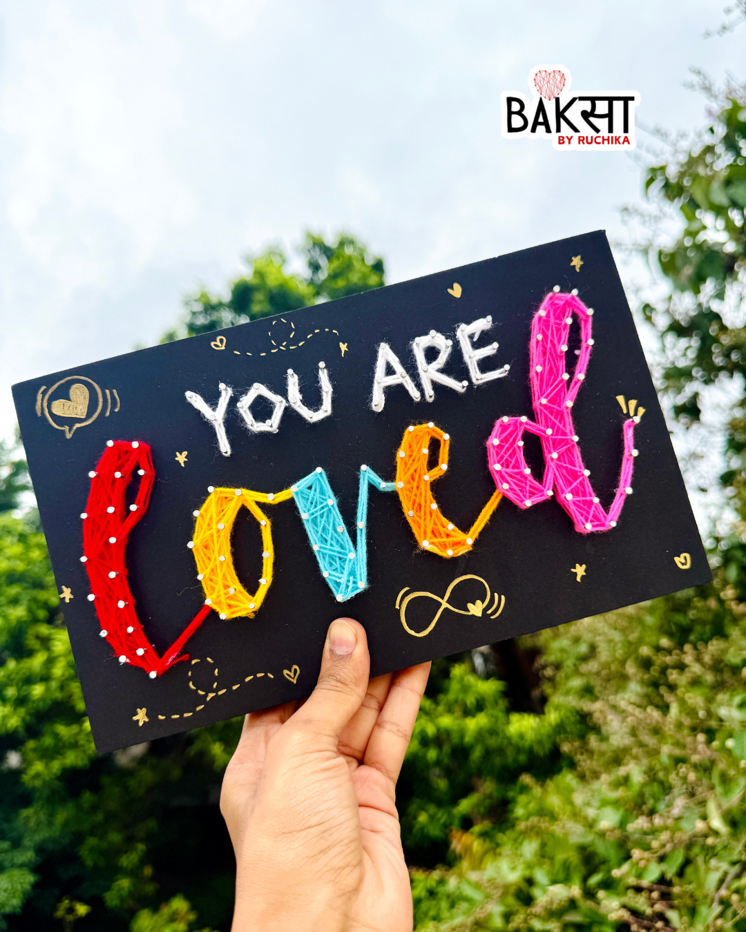 You Are Loved String Art