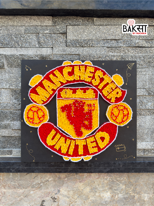 Manchester United Logo String Art