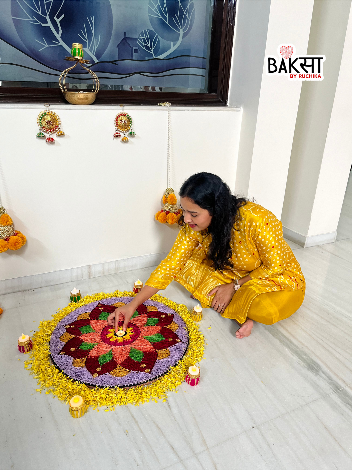 Rangoli String Art for Diwali