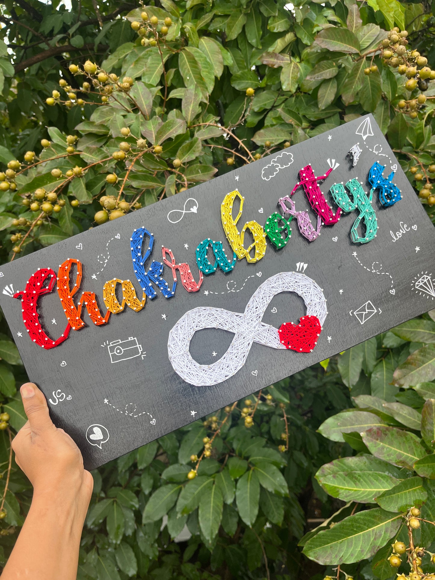 Long Nameplates String Art