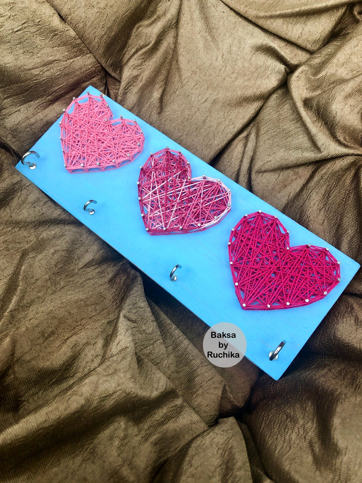 Heart with Keychain Holder String Art