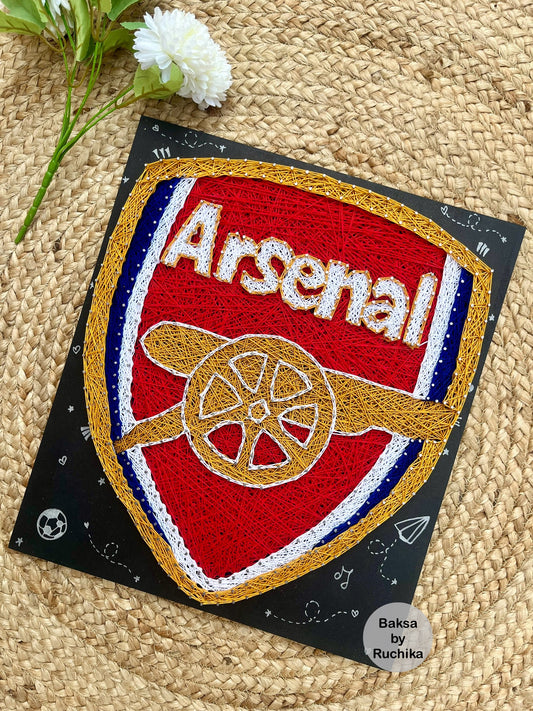 Arsenal Club Logo String Art