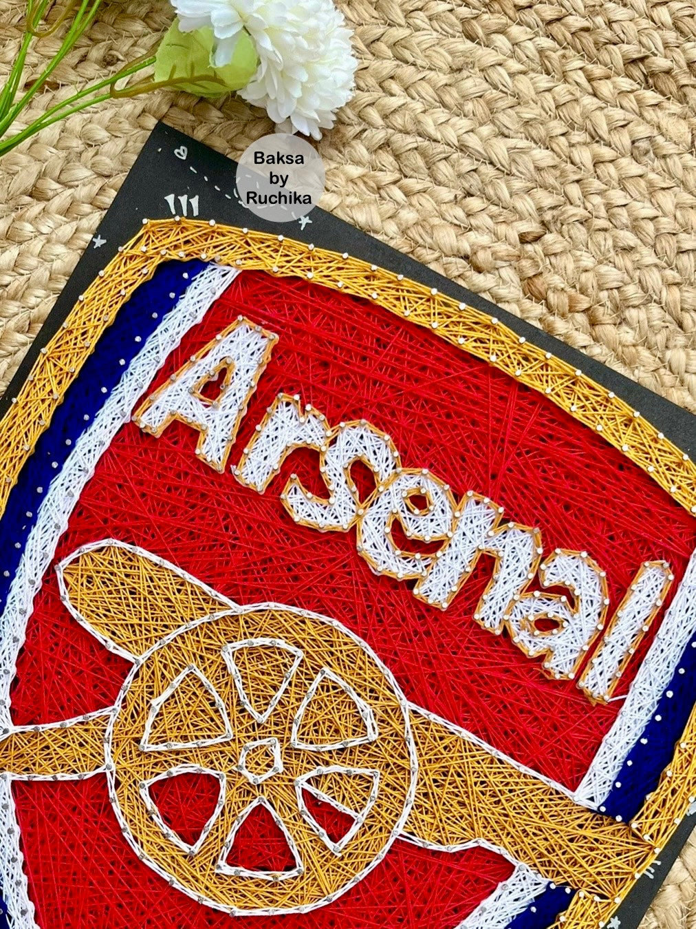 Arsenal Club Logo String Art