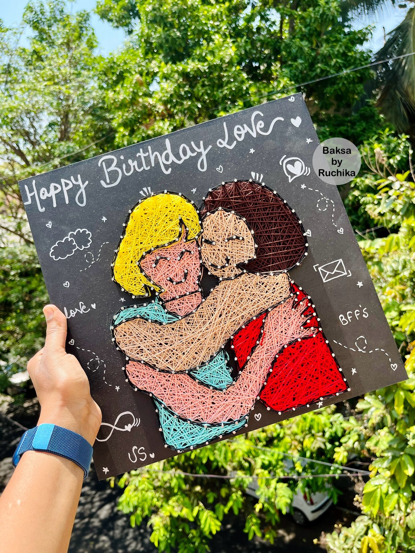 Best Friend String Art