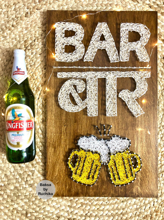 BAR with Beer Mugs String Art