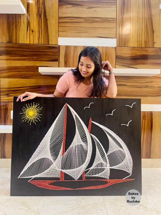 House of Boat Geometric String Art