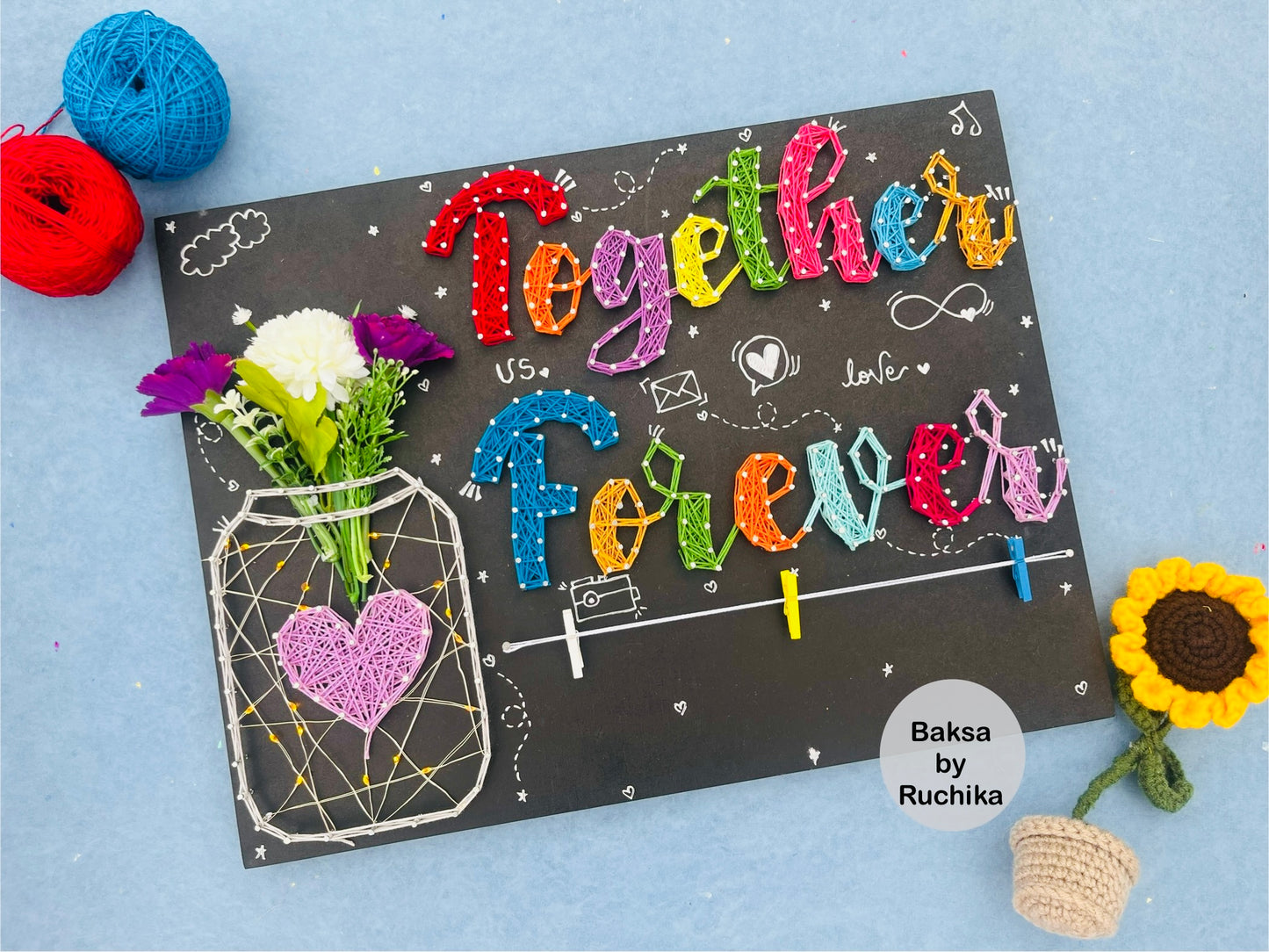 Together Forever String Art