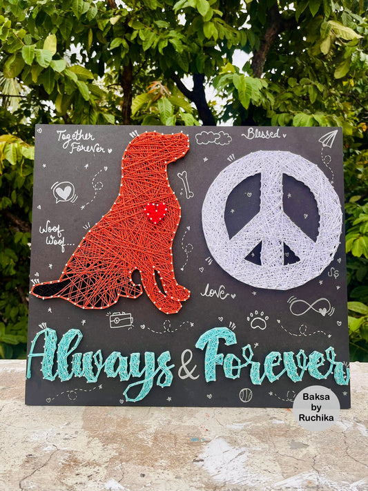 Dog String Art (Always & Forever)