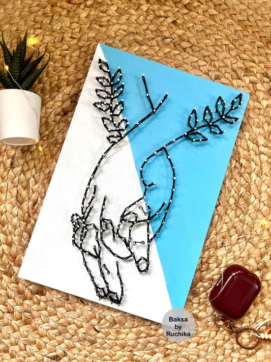 Holding hands String Art