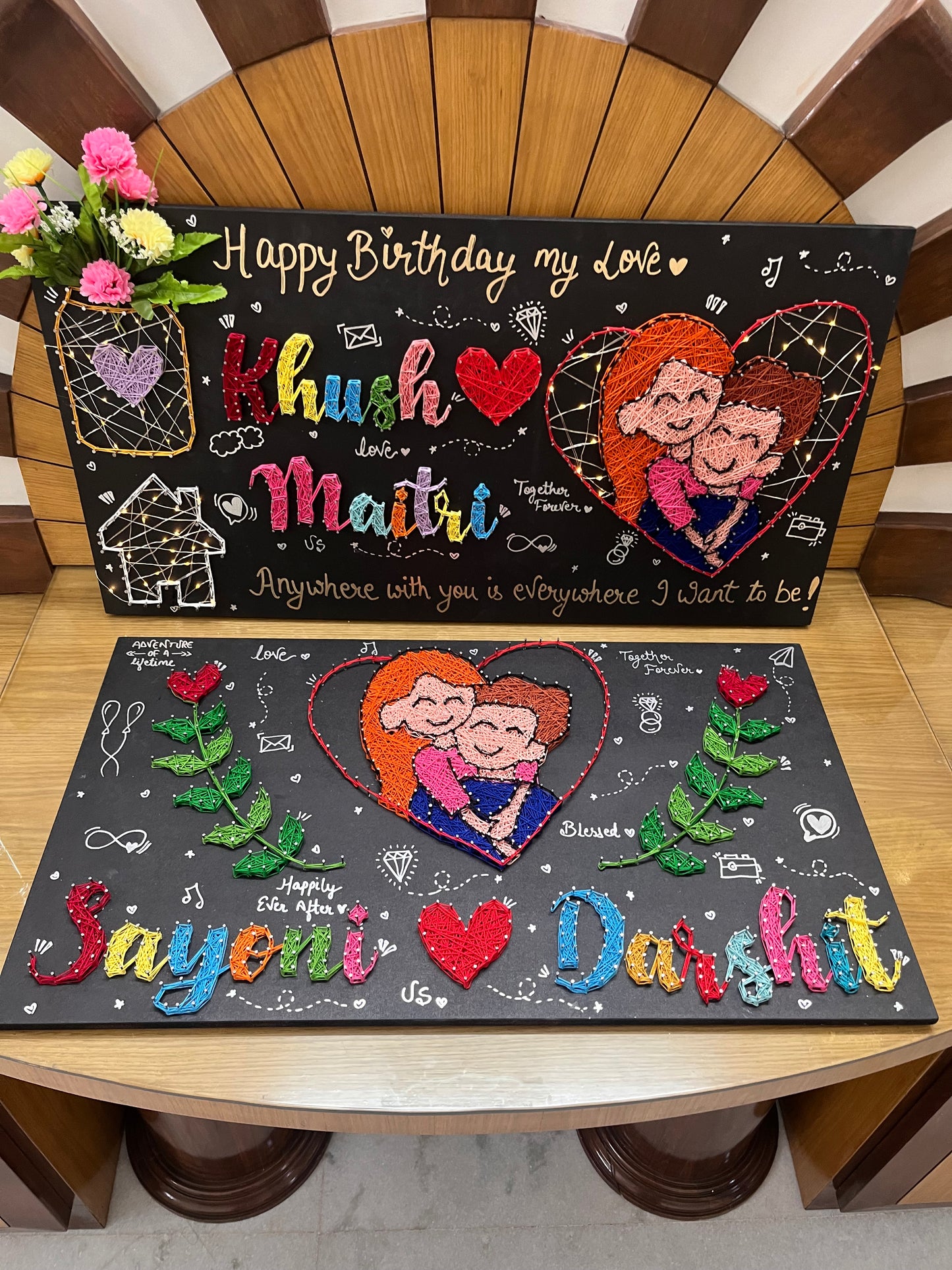 Couple Doodle with Customised Names