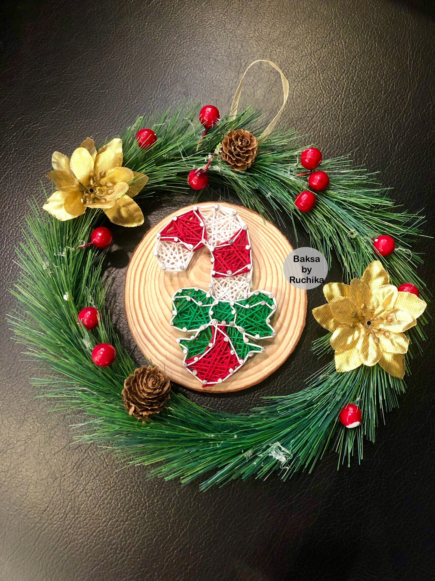 Christmas Tassel String Art