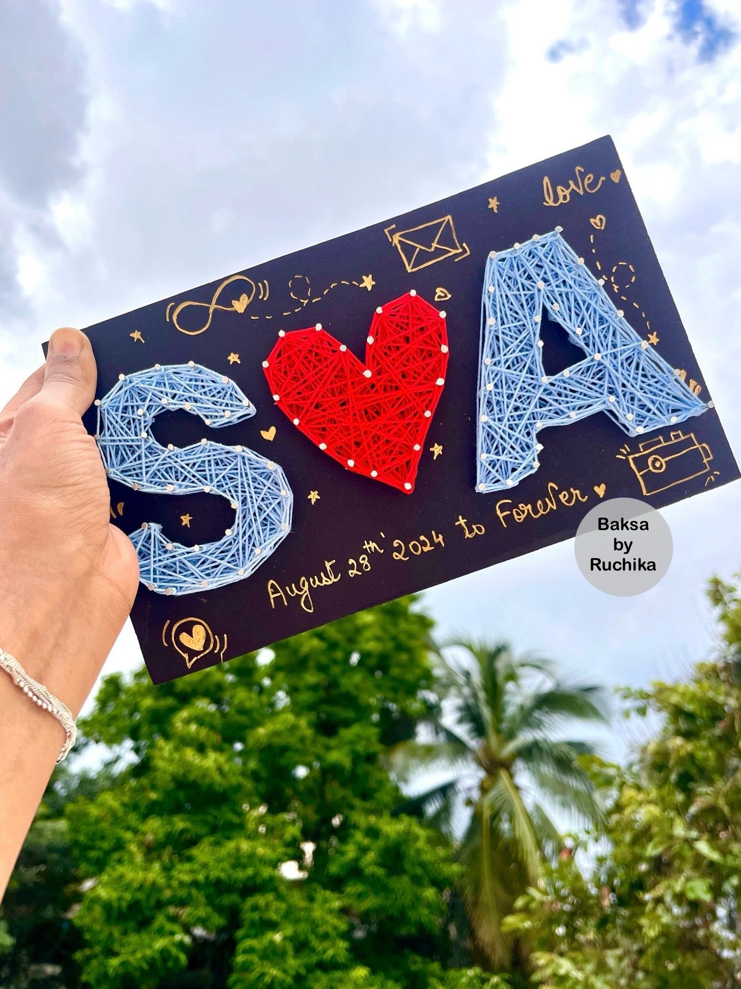 Initial Name String Art