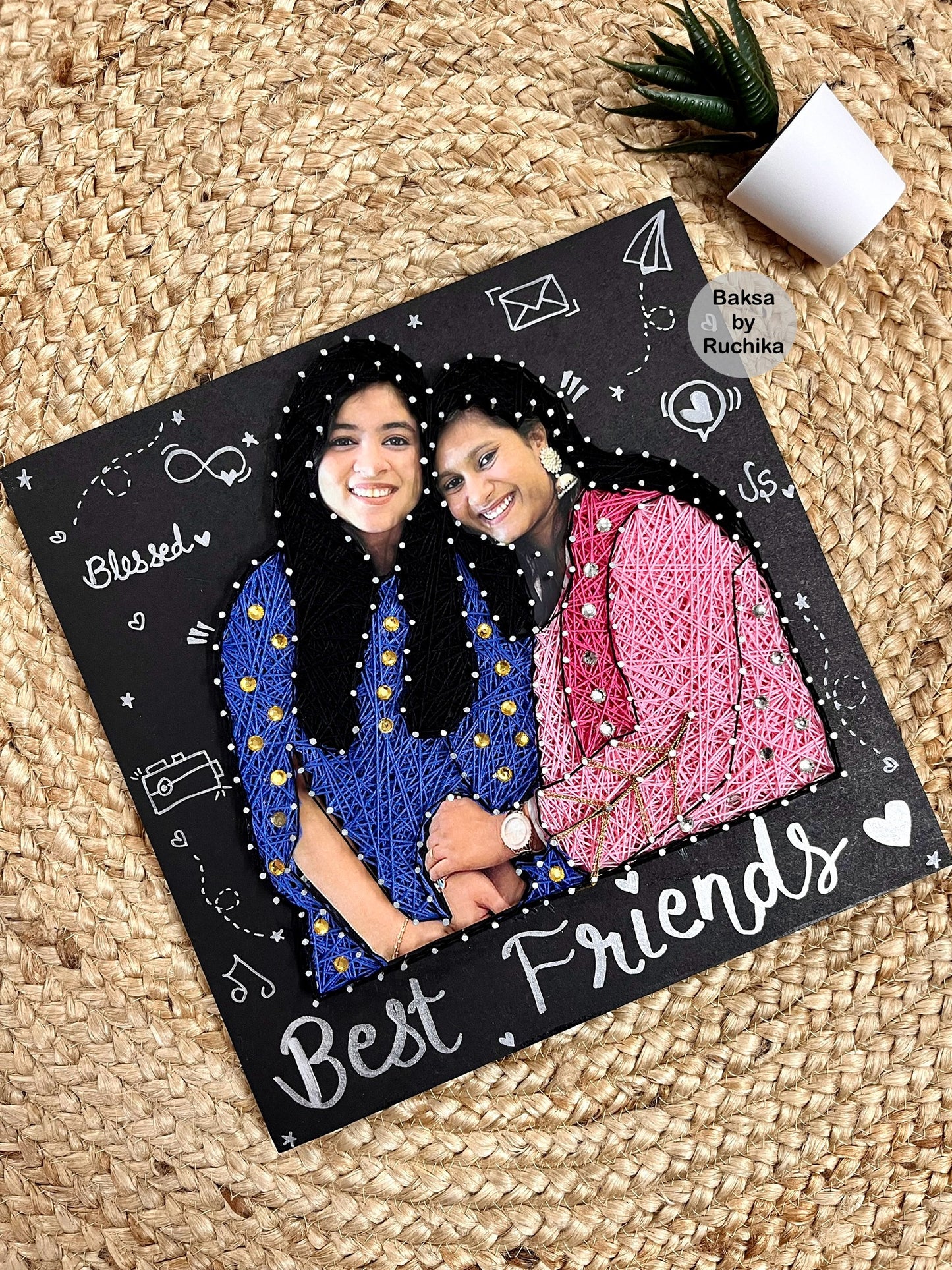 Portrait String Art (with Caption below)