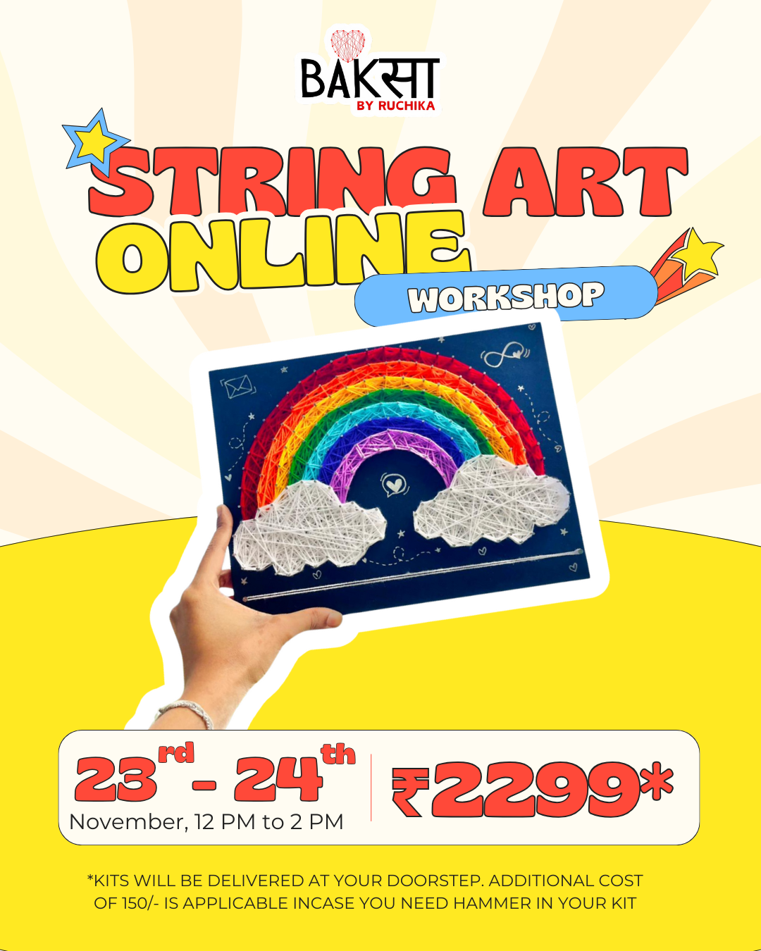 Rainbow String Art Workshop