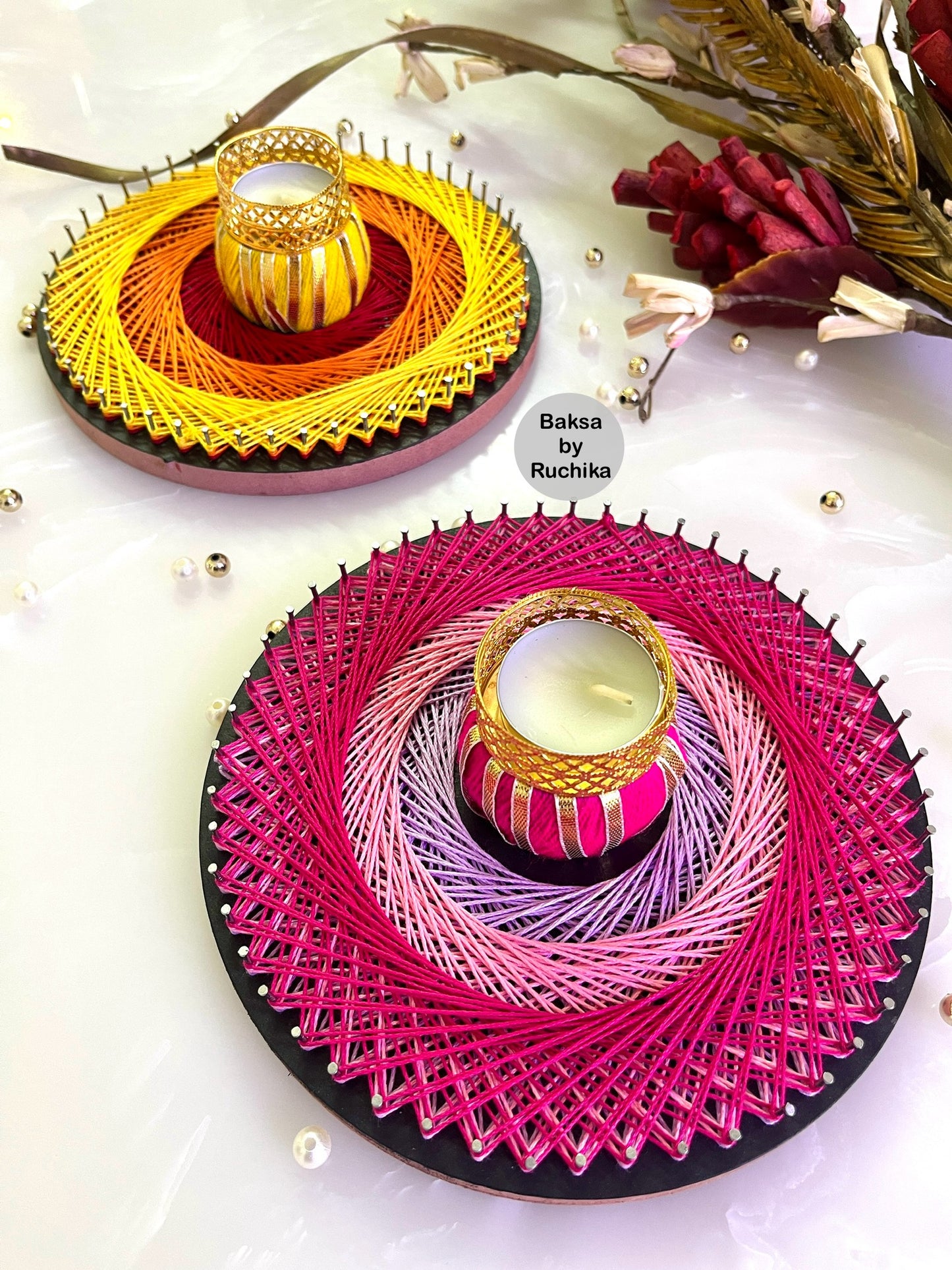 Geometric Diya Tealight Holder