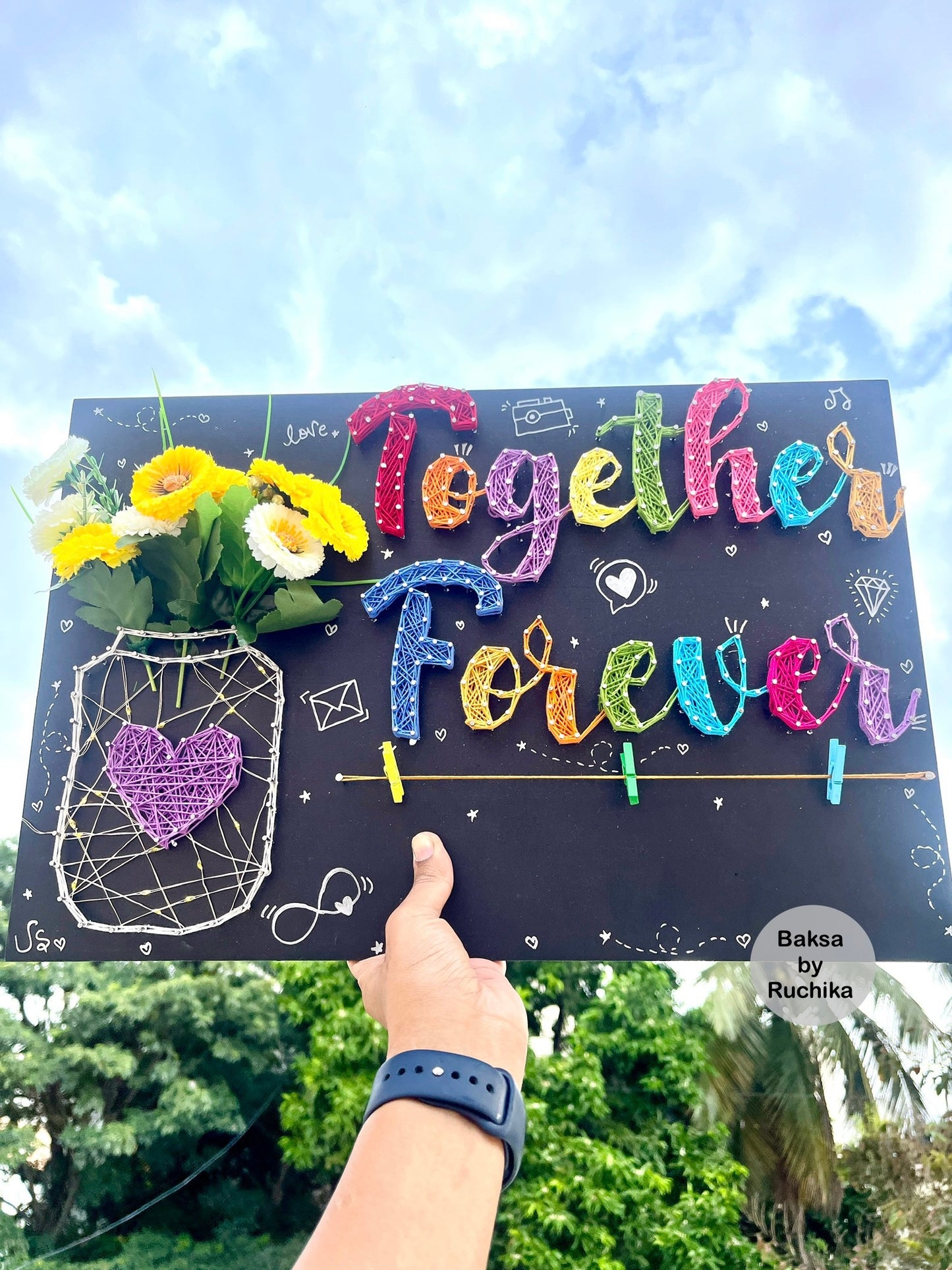 Together Forever String Art