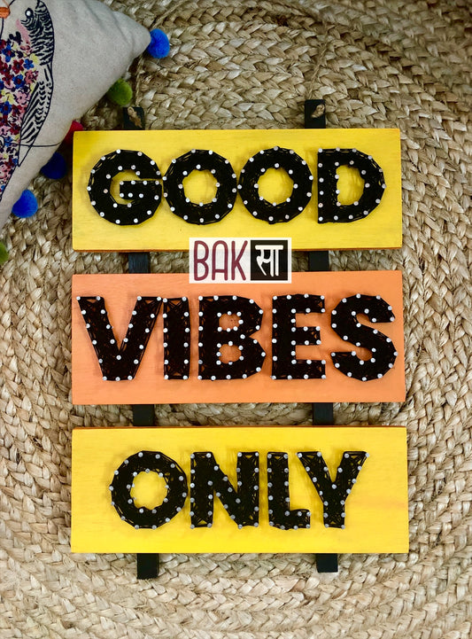 Good Vibes Only String Art