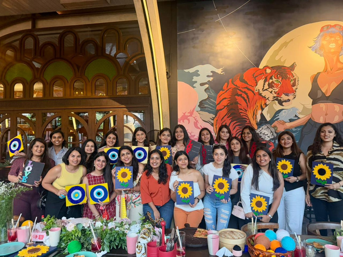 Strings, Smiles & Sisterhood: A Super Fun String Art Party with 30 Amazing Women