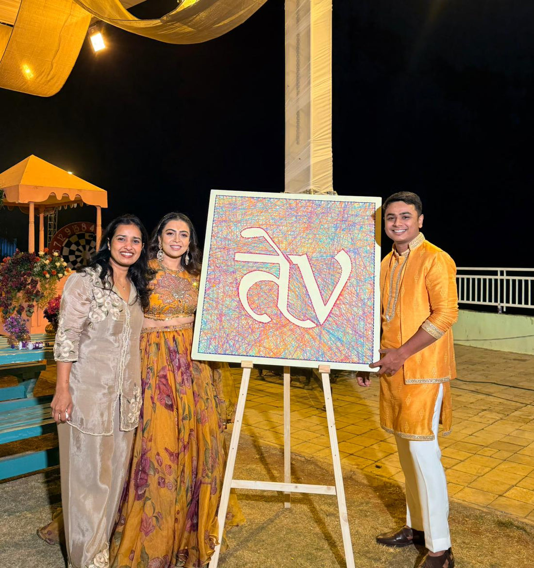 Live String Art Activity for Wedding in Pune | Creative Wedding Idea
