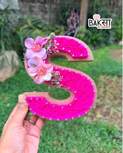 Bloom Letter String Art