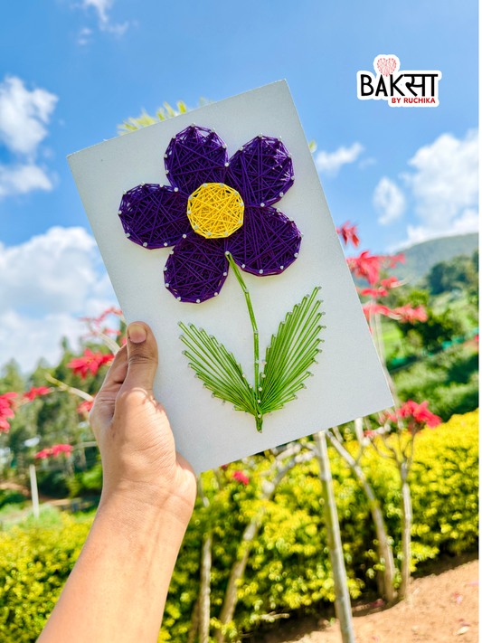 flower art, floral string art