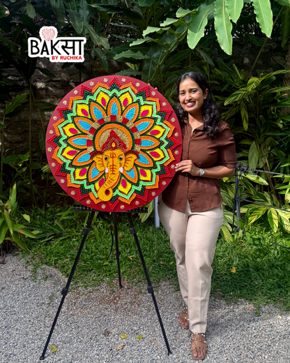 Colorful Ganesha String Art