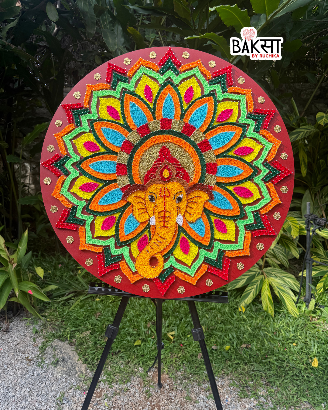 Colorful Ganesha String Art