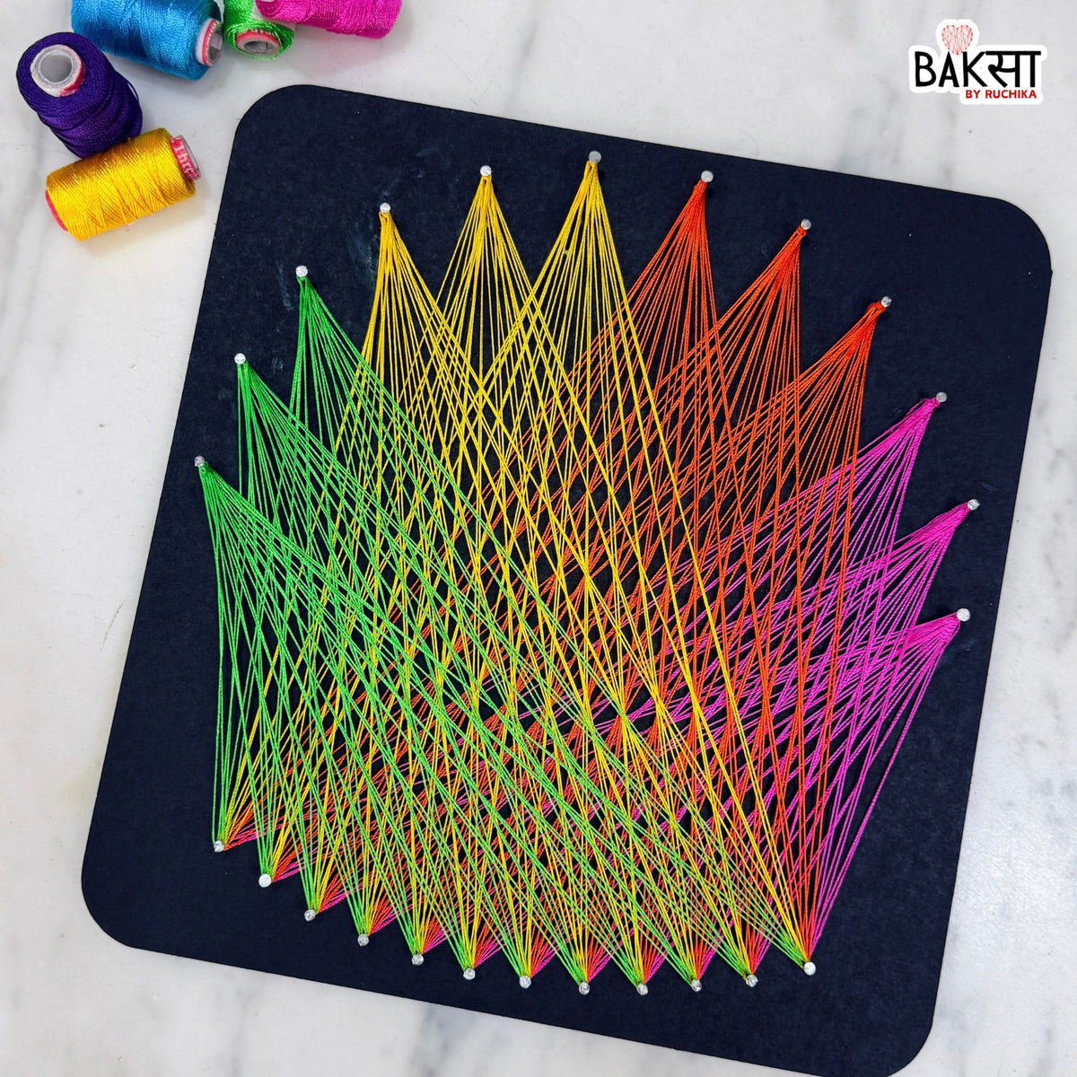 Colour Burst String Art