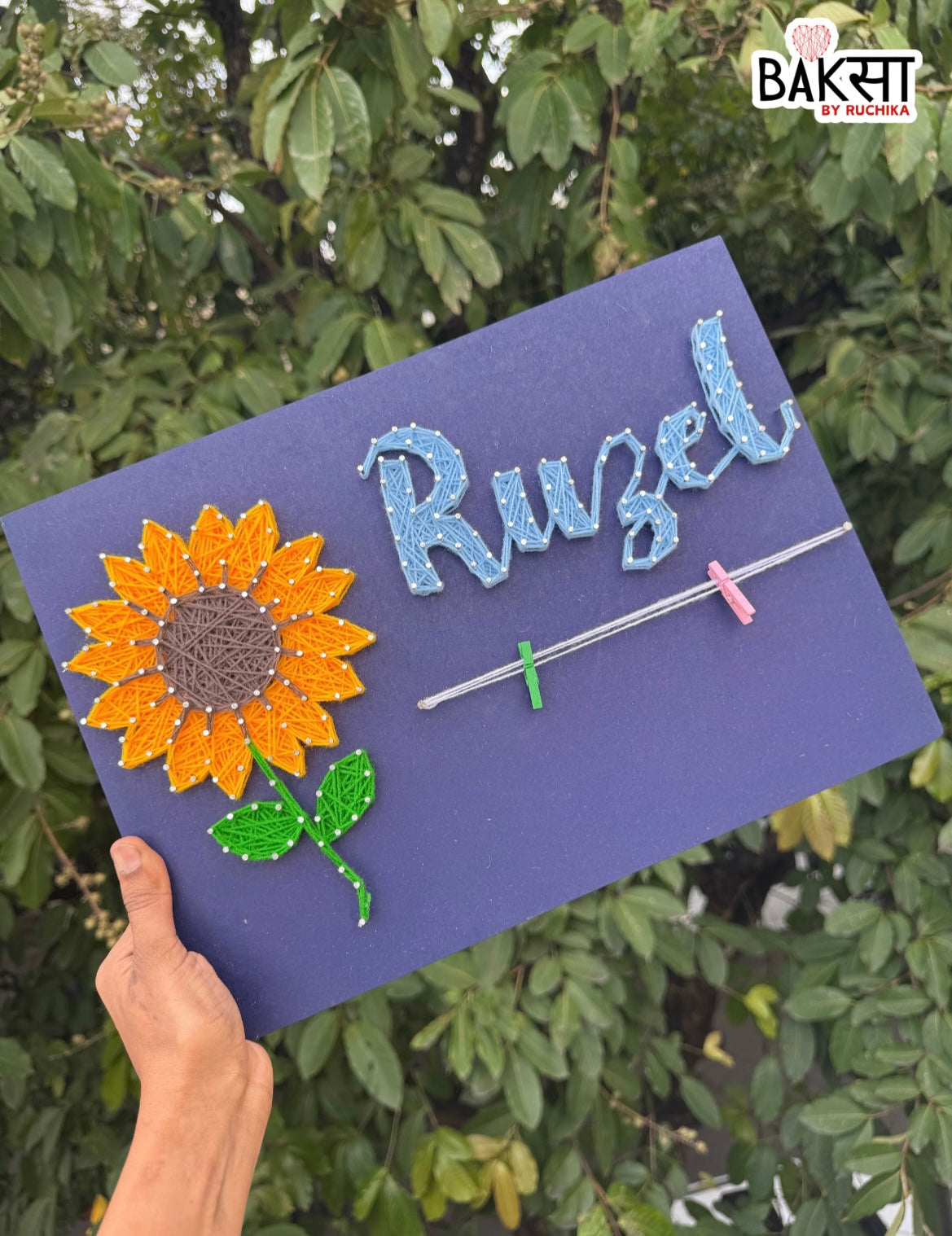 Sunflower Name String Art