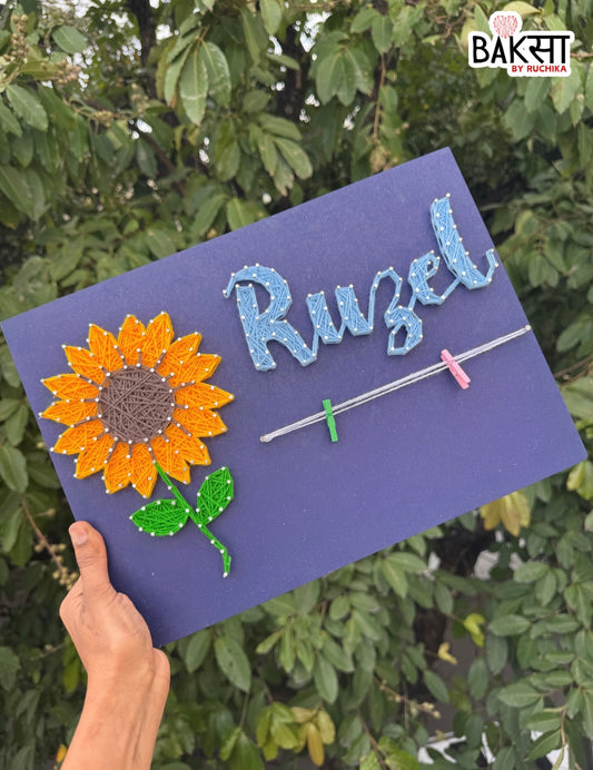 Sunflower Name String Art