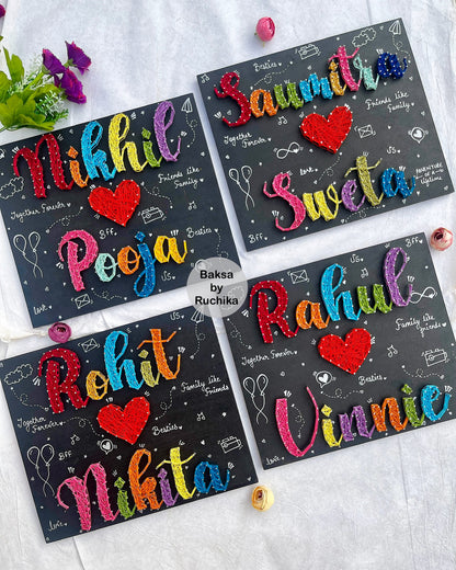 Couple Name Personalised String Art