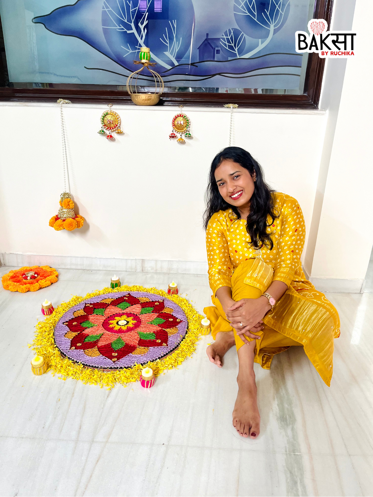 Rangoli String Art for Diwali