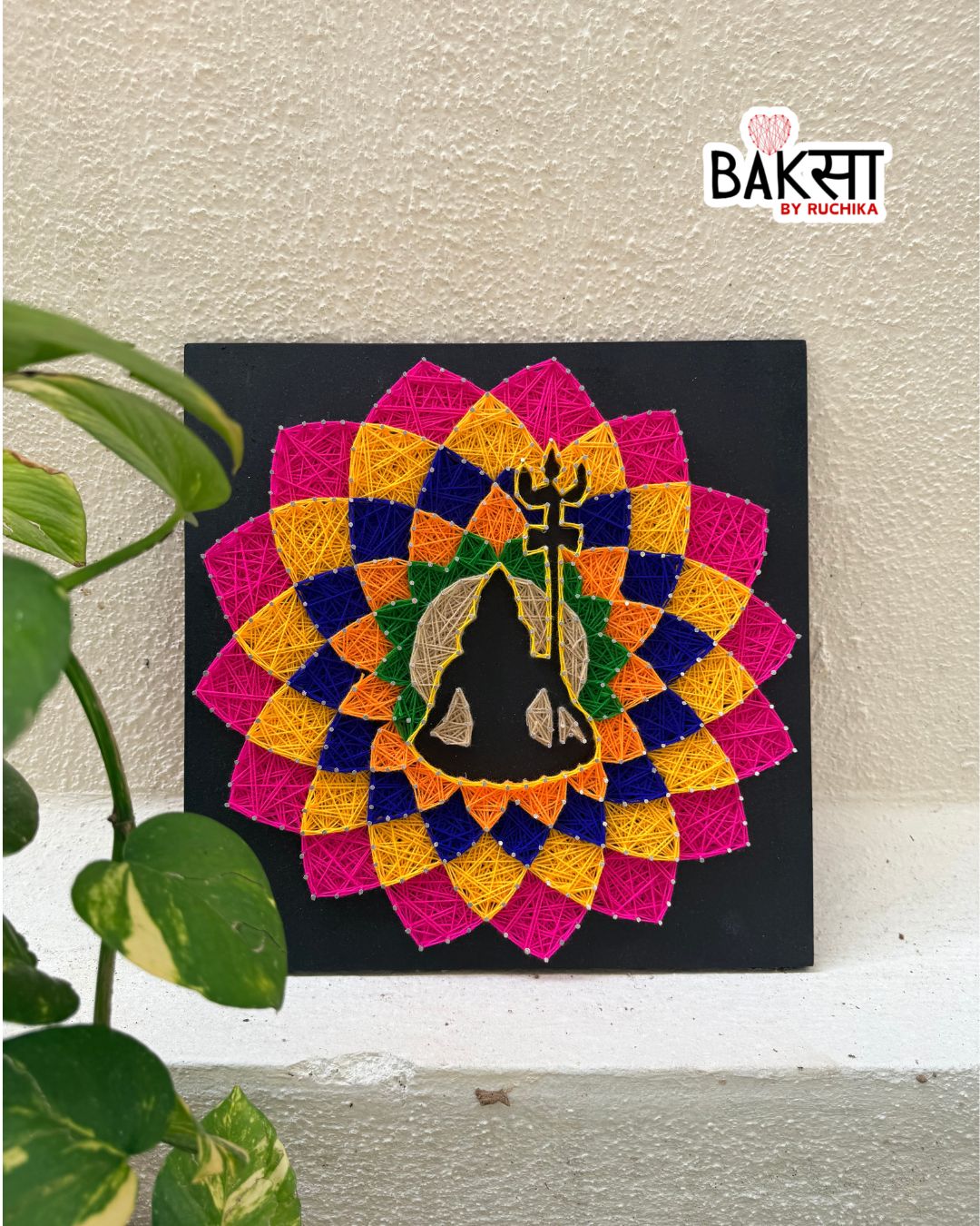 Shiv Shakti Mandala String Art