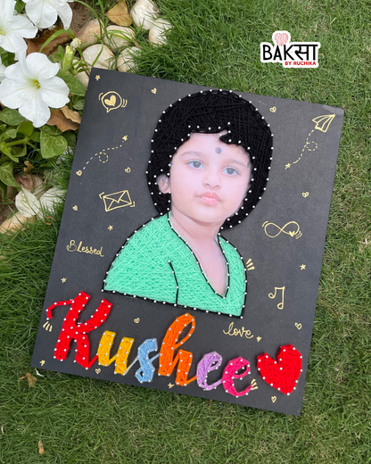 Portrait String Art with Customised Name