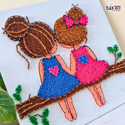 Besties Chilling String Art