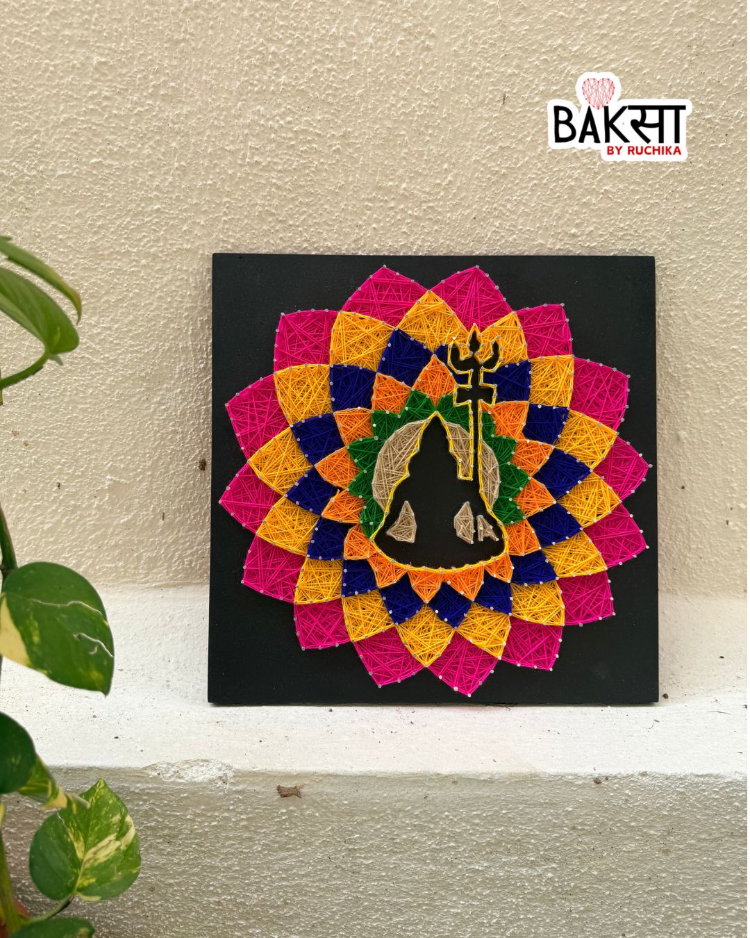 Shiv Shakti Mandala String Art