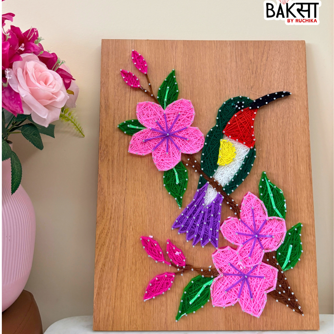 Hummingbird Garden String Art