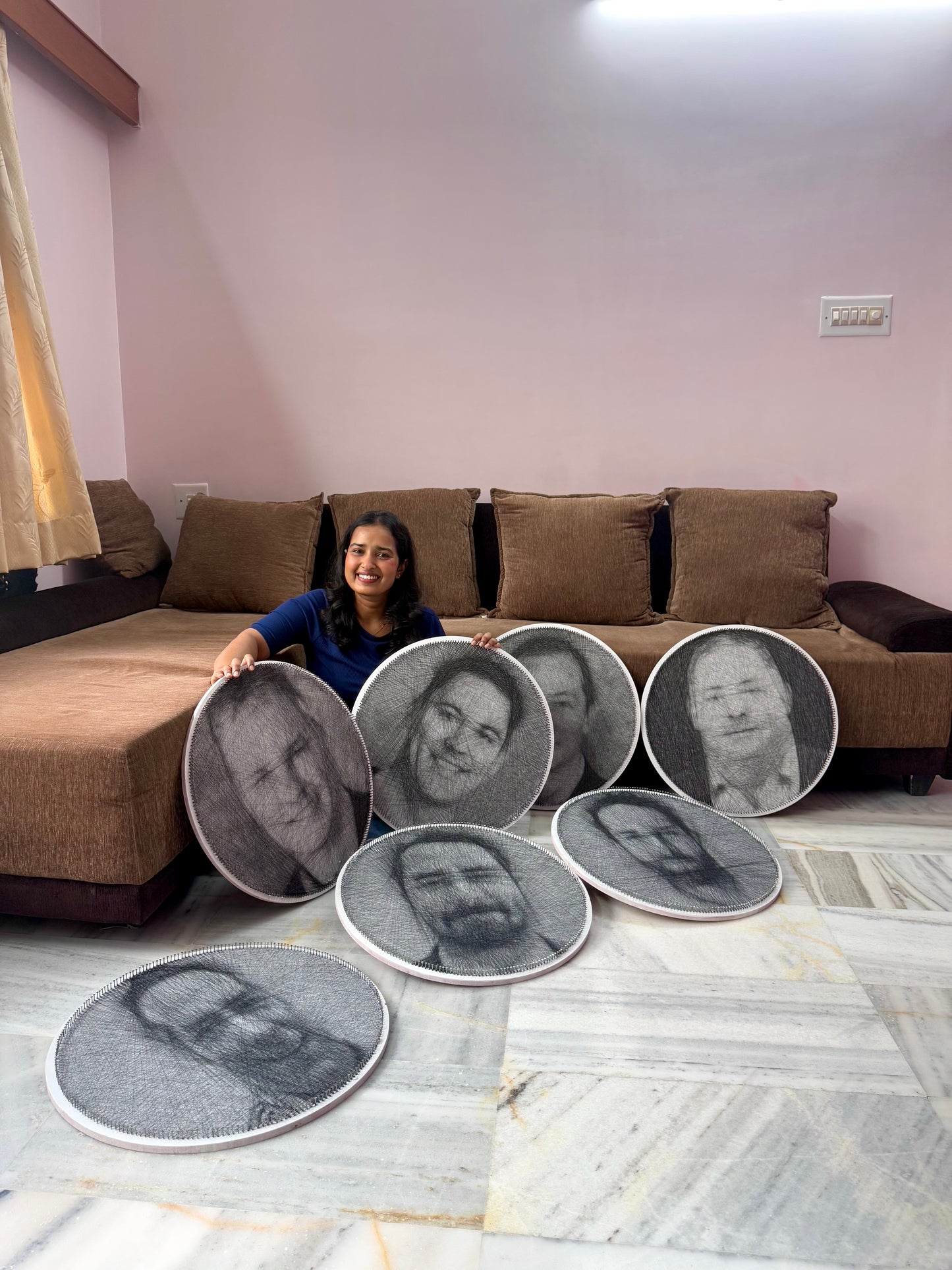 Face Portrait String Art
