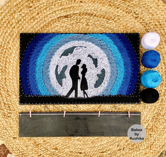 Walking on the moon Couple String Art