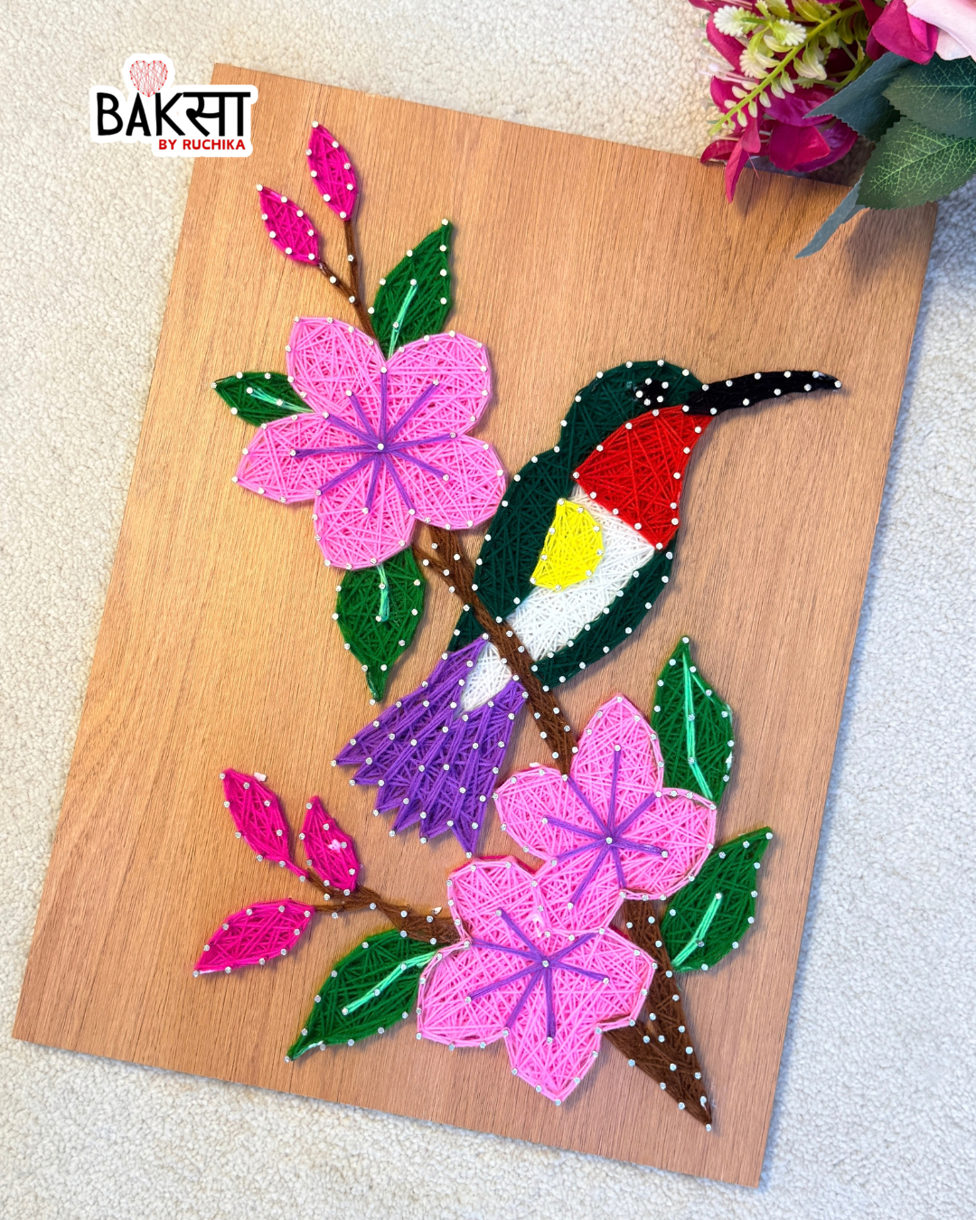 Hummingbird Garden String Art