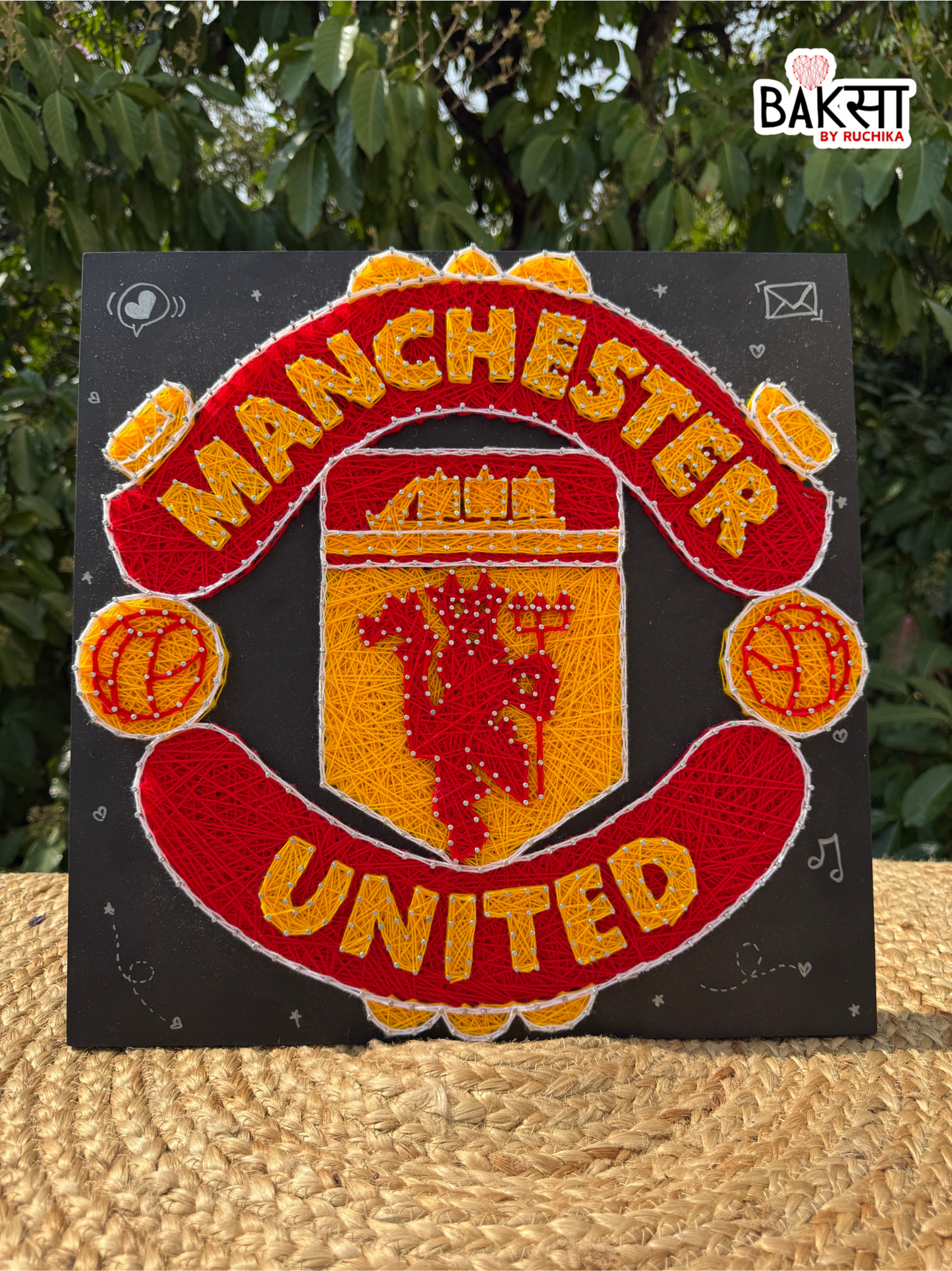 Manchester United Logo String Art
