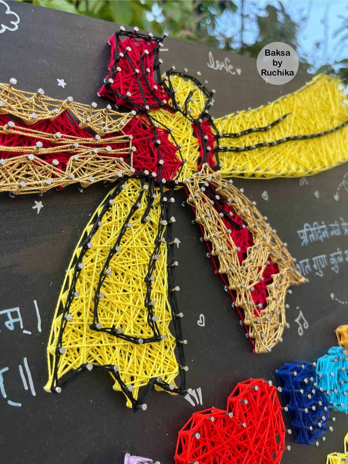 Gathbandhan Customised Wedding Name String Art