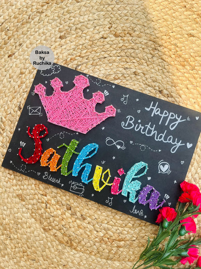 Princess Crown with Customised Name