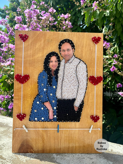 Couple Portrait String Art