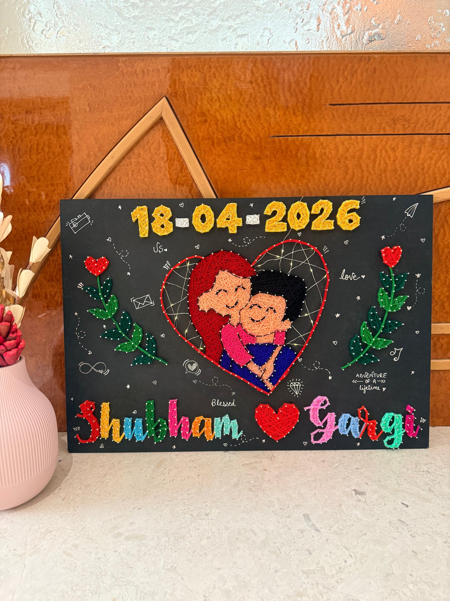 Couple Doodle with Customised Names