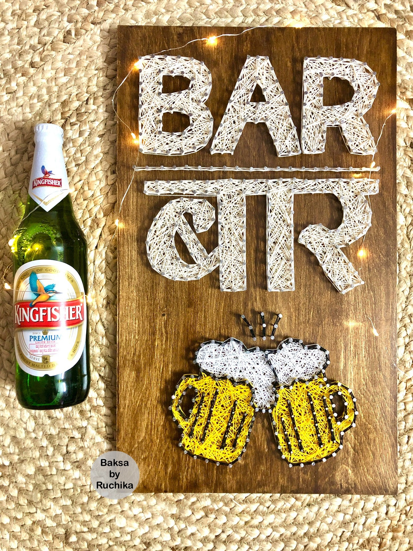BAR with Beer Mugs String Art