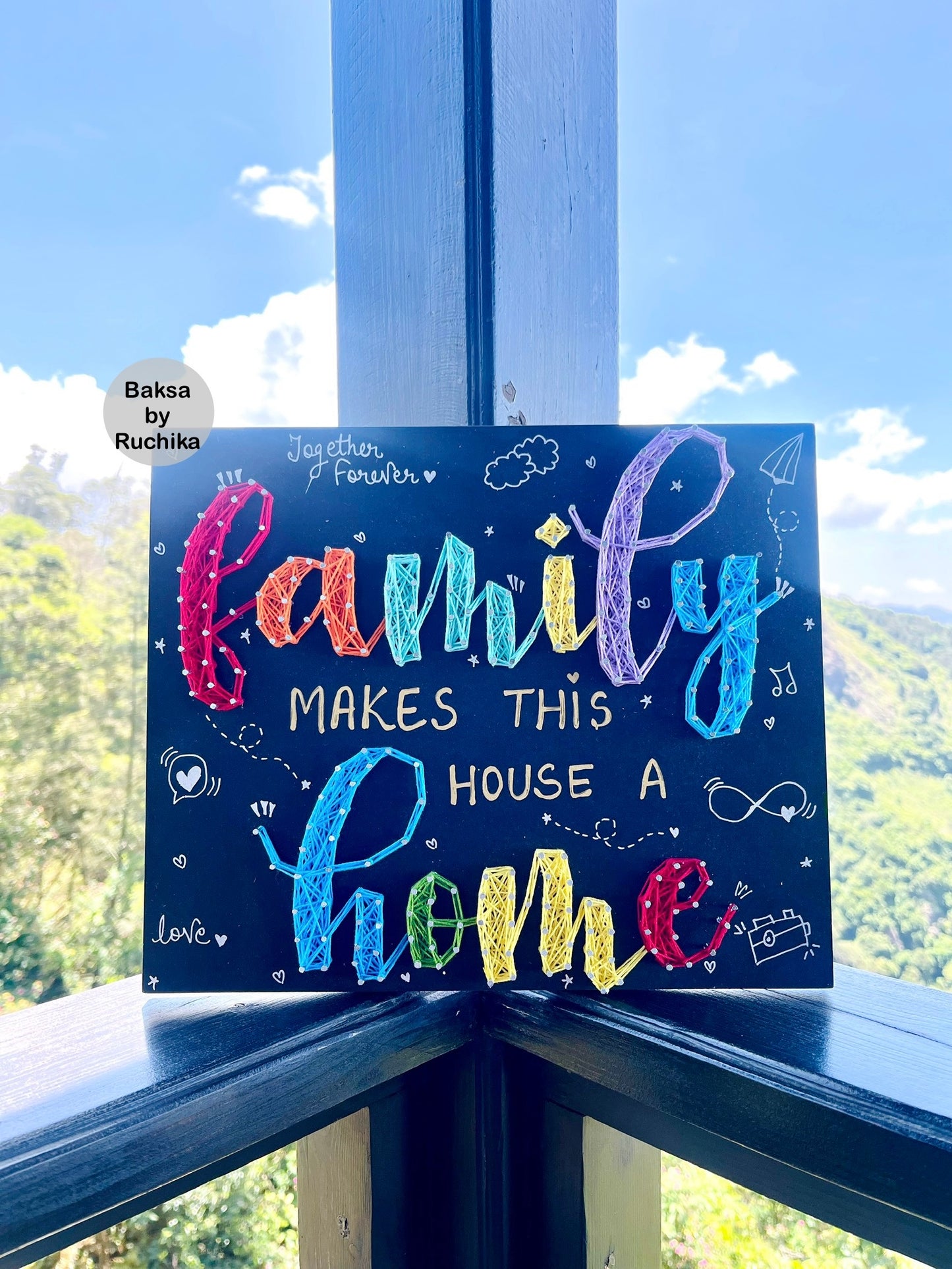 Family makes this place a Home String Art