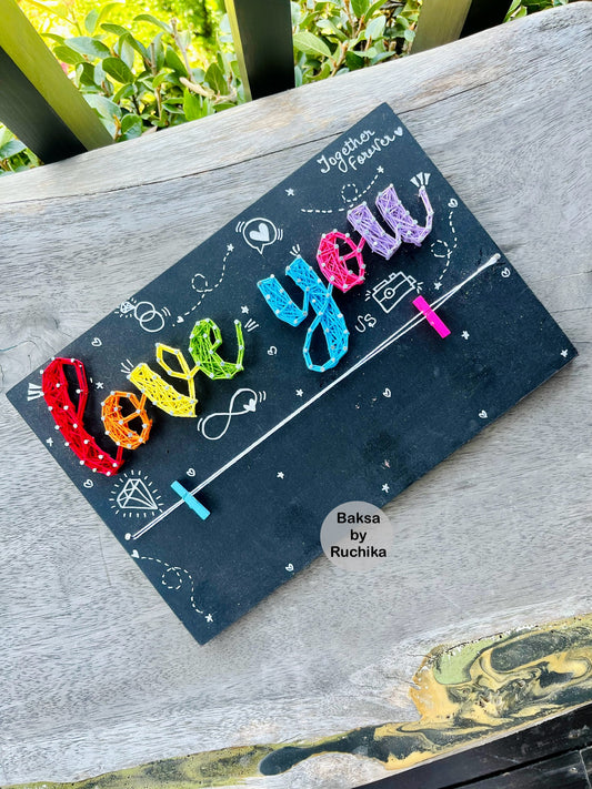 Love You String Art